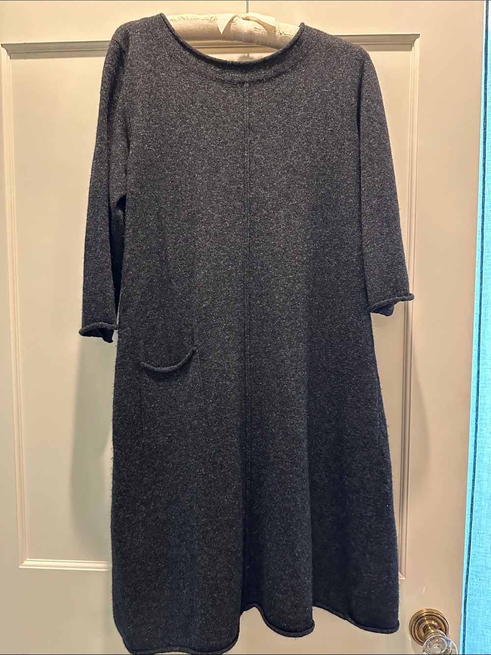 Elemente Clemente Charcoal Gray Mini Swing Dress